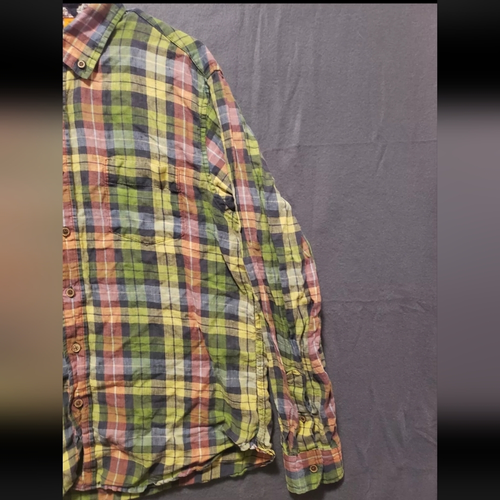 Tailor Vintage Size Large Multicolor 100% Linen - Picture 4 of 13